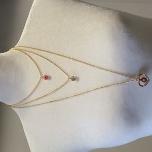 MINT COLLECTION EVIL EYE LEAD COMPLIANT Choker necklace.